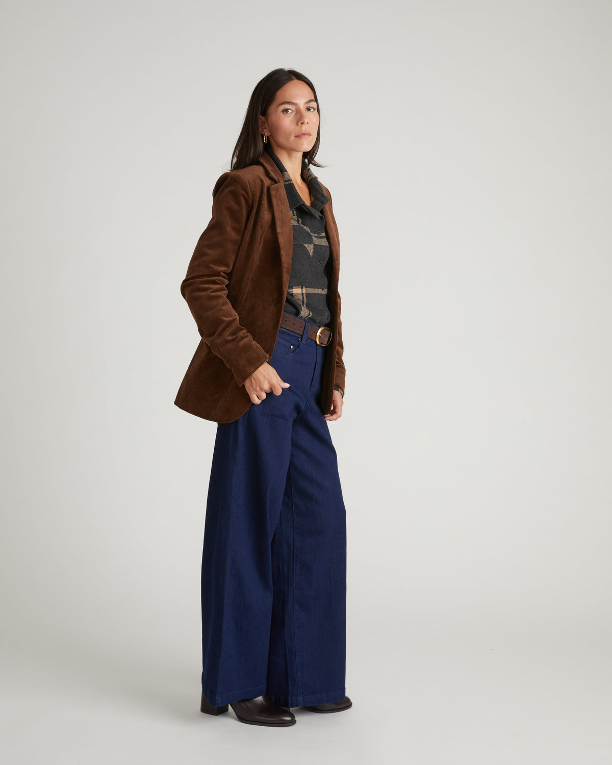Davis Corduroy Blazer - Coffee | Plus Size & Straight Size Women's Fashion | Universal Standard