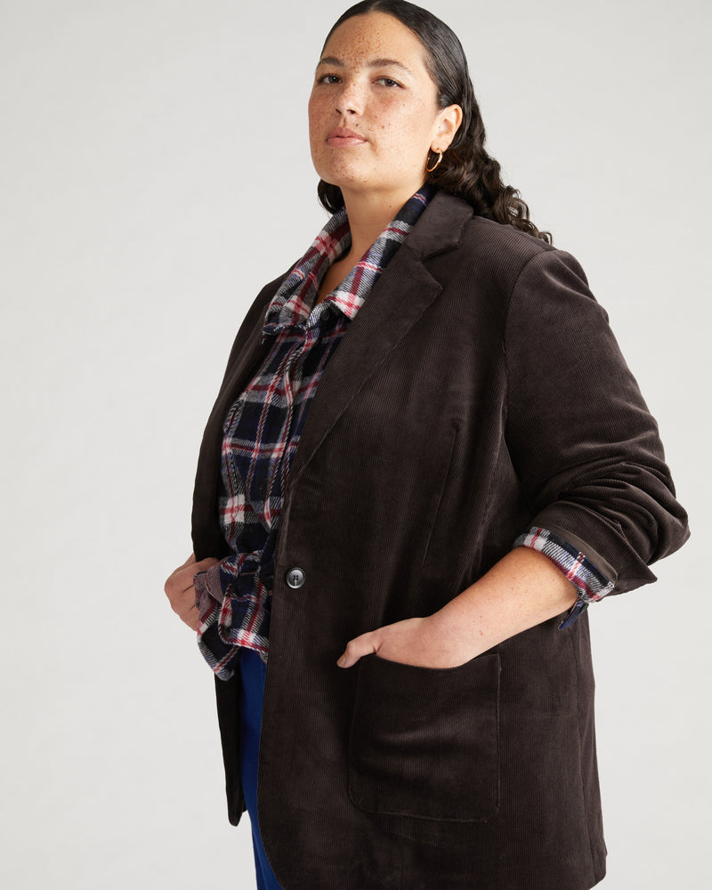 Davis Corduroy Blazer - Espresso