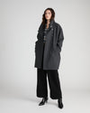 Marlo Cocoon Coat - Obsidian Gray