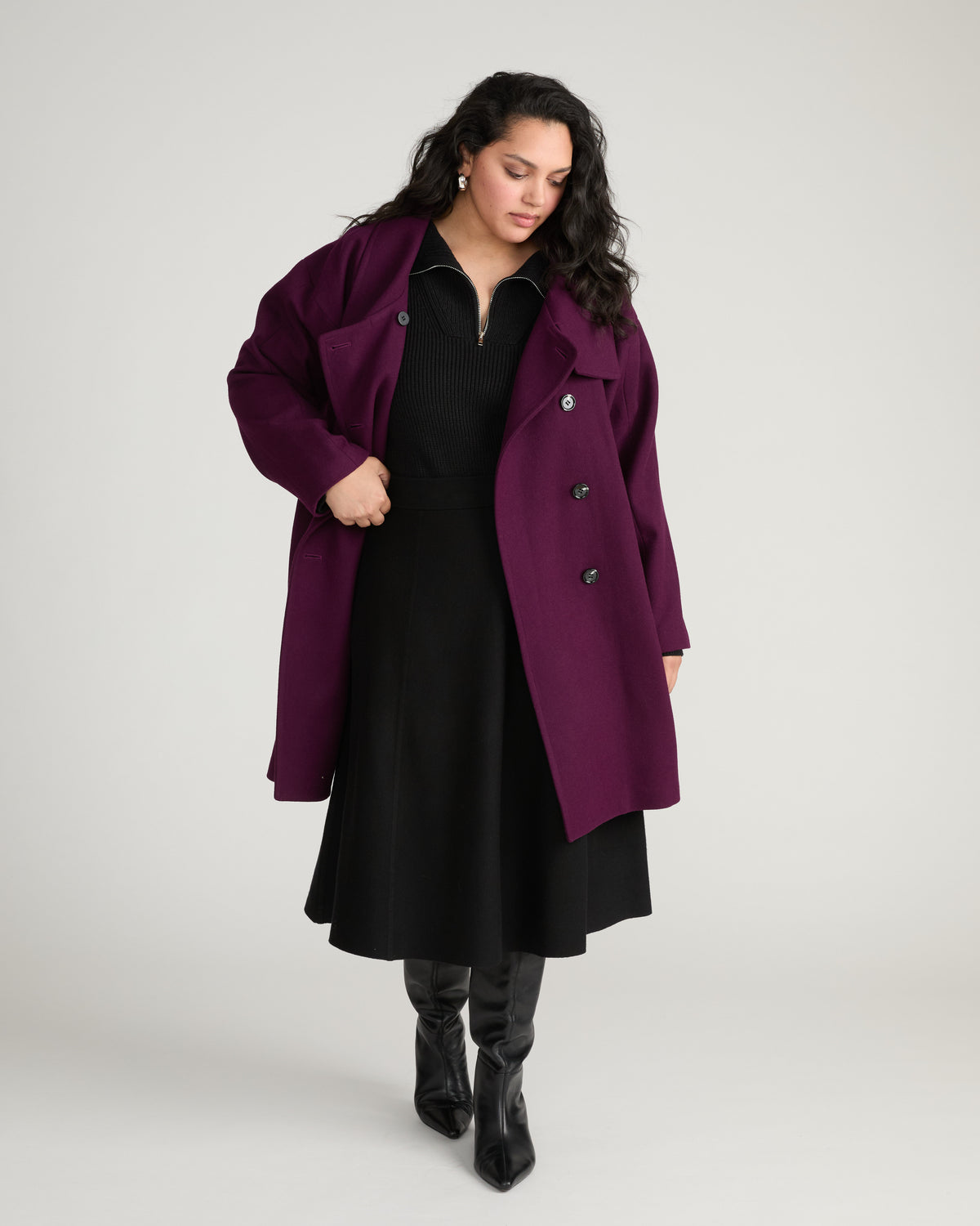 Marlo Cocoon Coat - Gamay