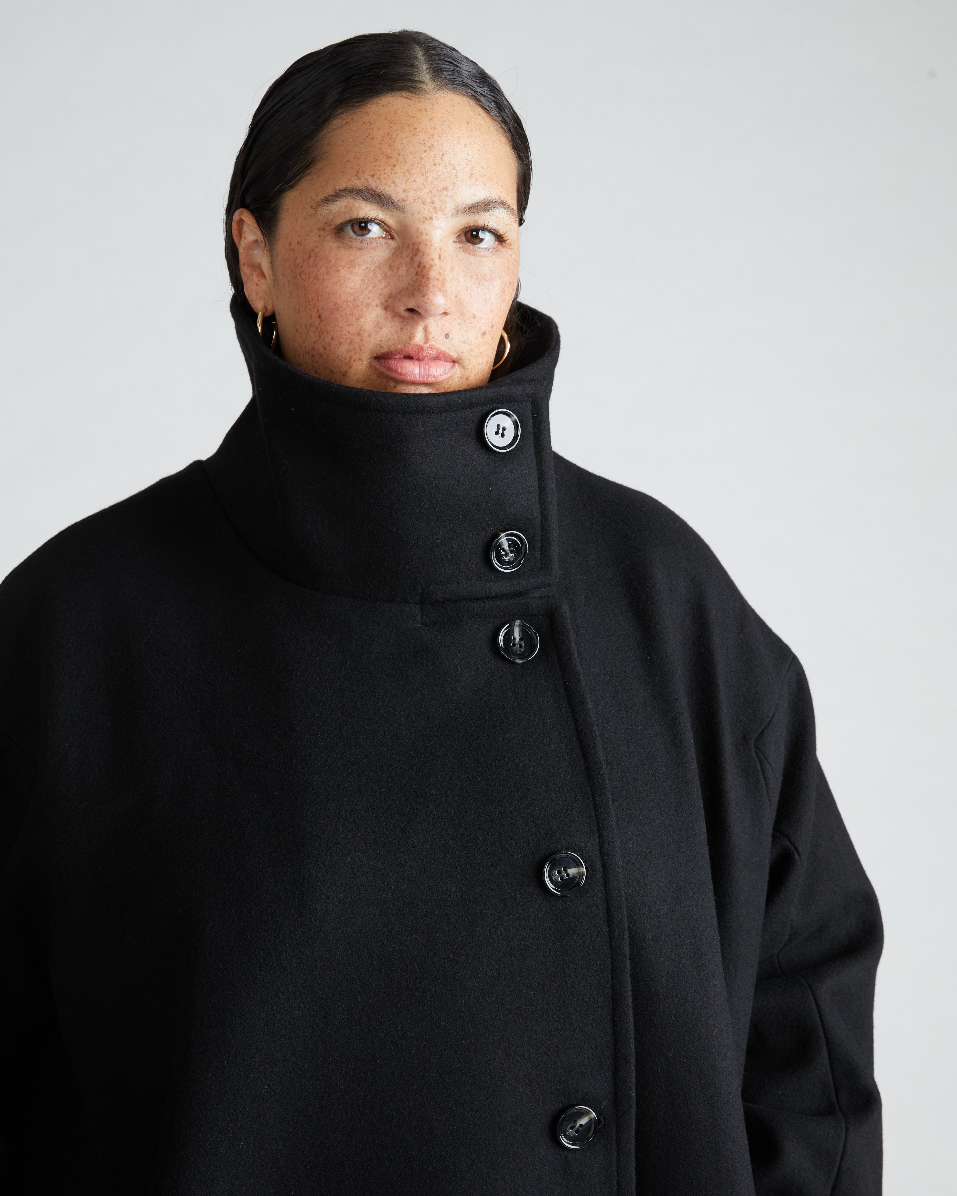 Marlo Cocoon Coat - Black – Universal Standard