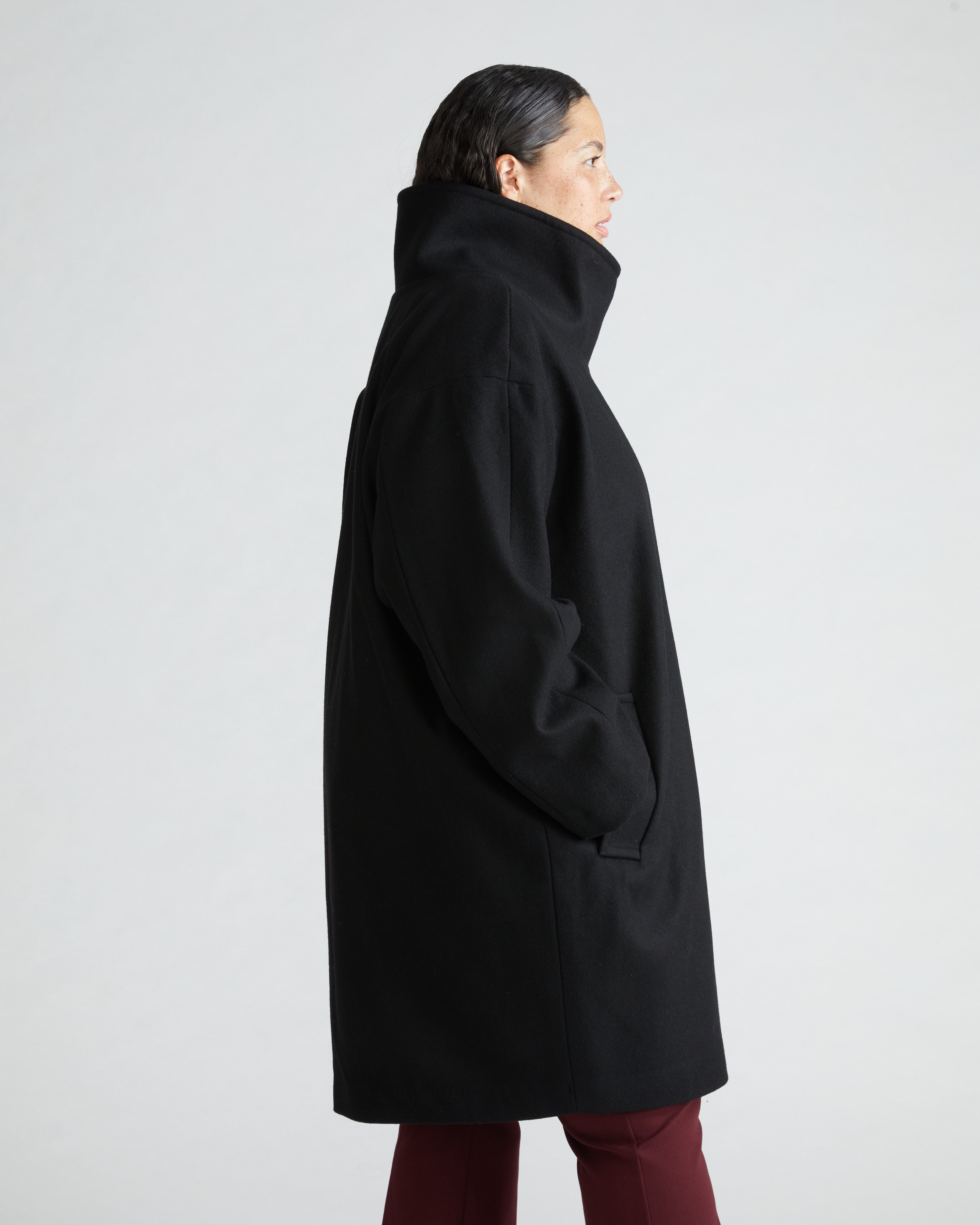 Marlo Cocoon Coat - Black – Universal Standard
