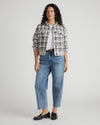 Tweed Lady Jacket - White/Black Plaid