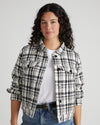 Tweed Lady Jacket - White/Black Plaid