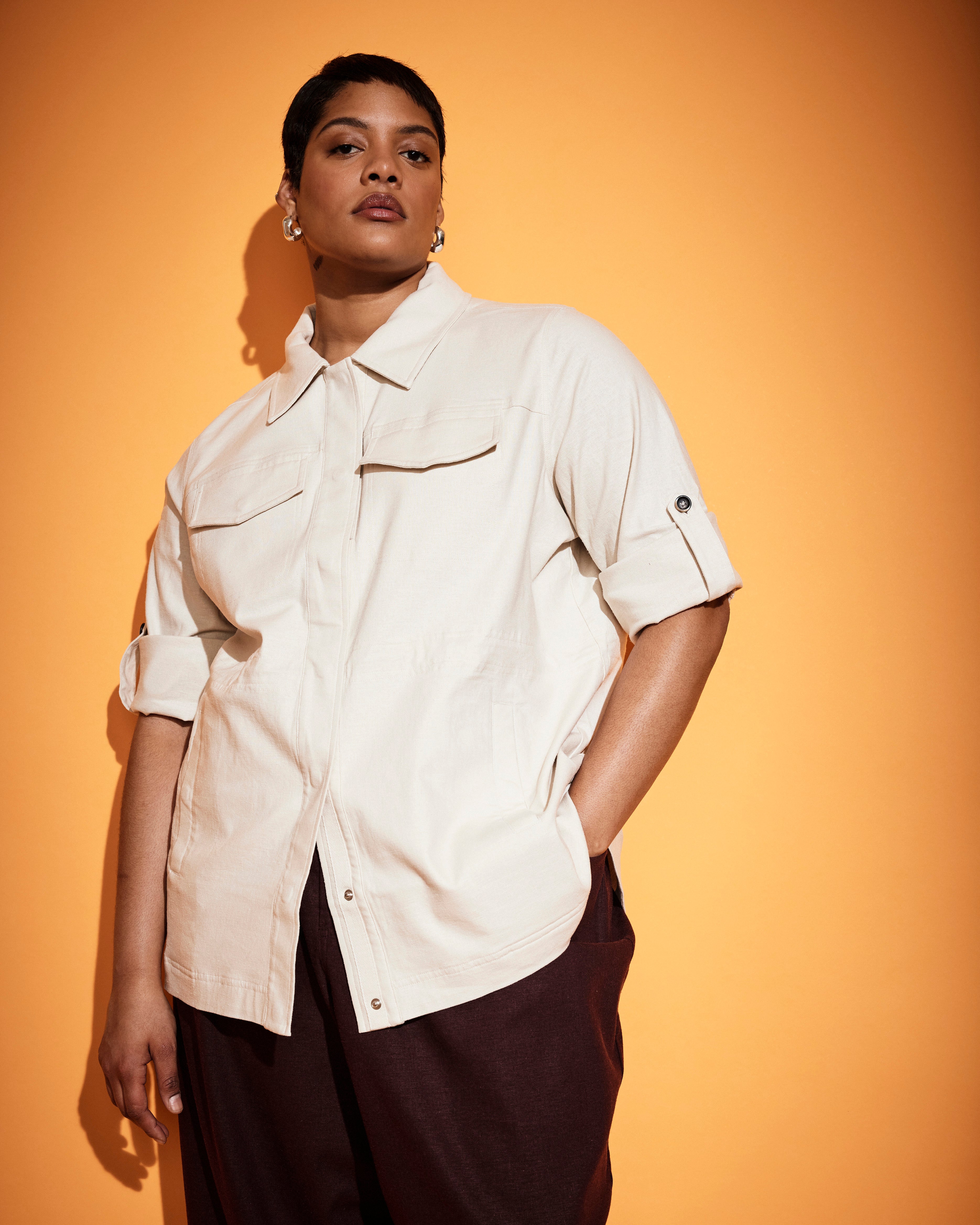 Vineyard Linen Jacket - Ecru – Universal Standard