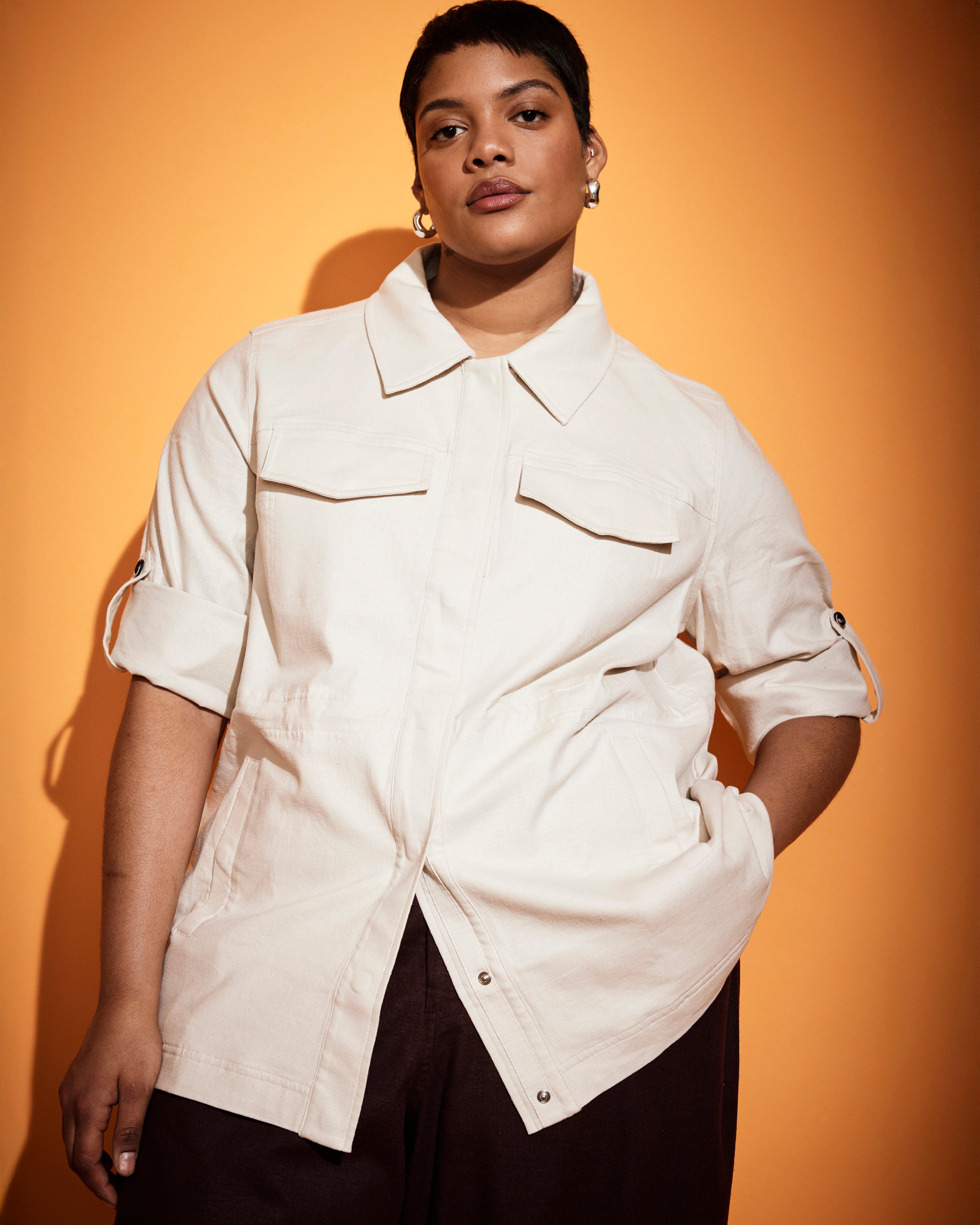 Vineyard Linen Jacket - Ecru – Universal Standard