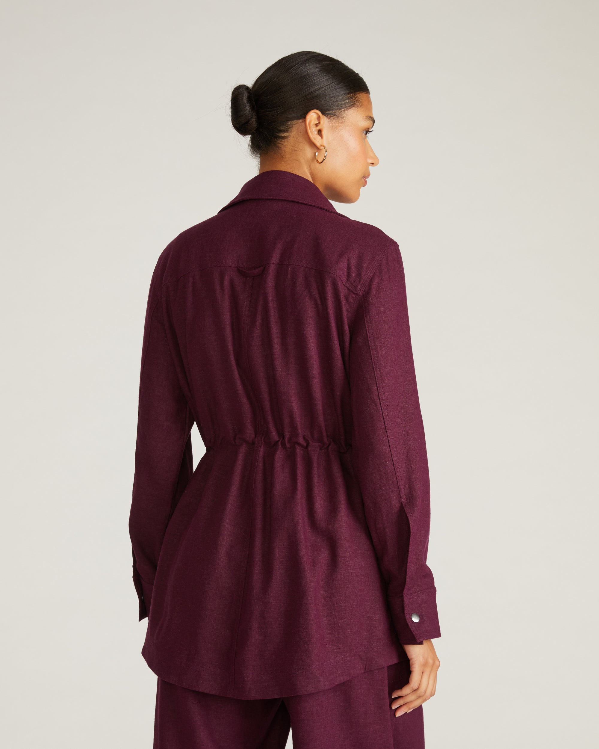 Vineyard Linen Jacket - Acai