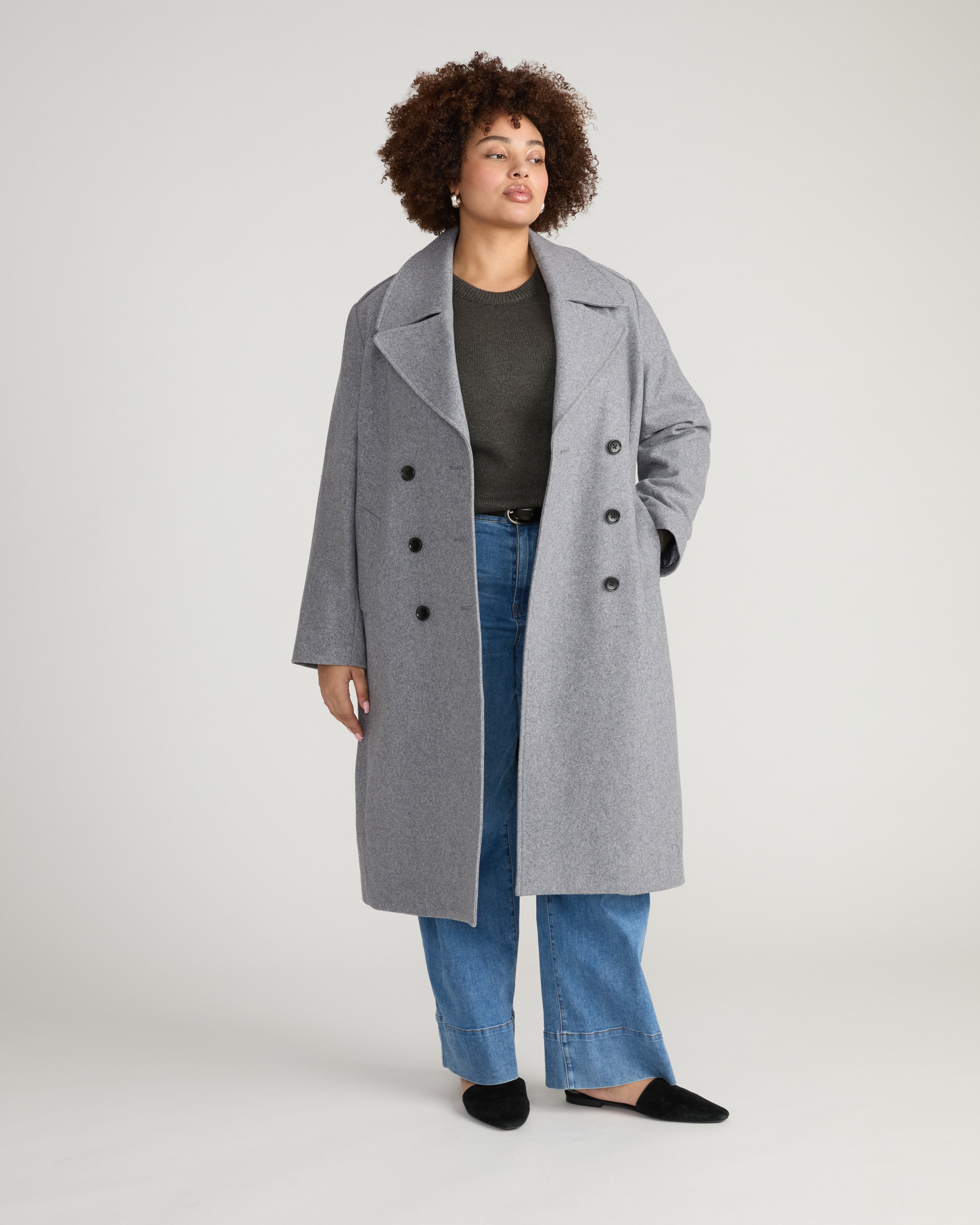 Callaghan Wool Blend Coat - Barcarolle Gray – Universal Standard