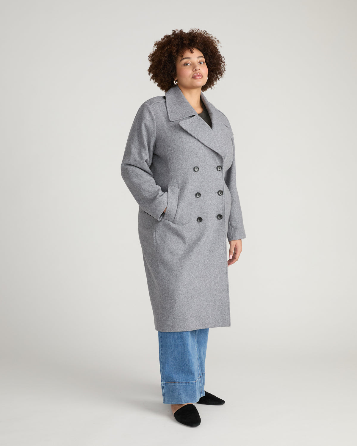 Callaghan Wool Blend Coat - Barcarolle Gray