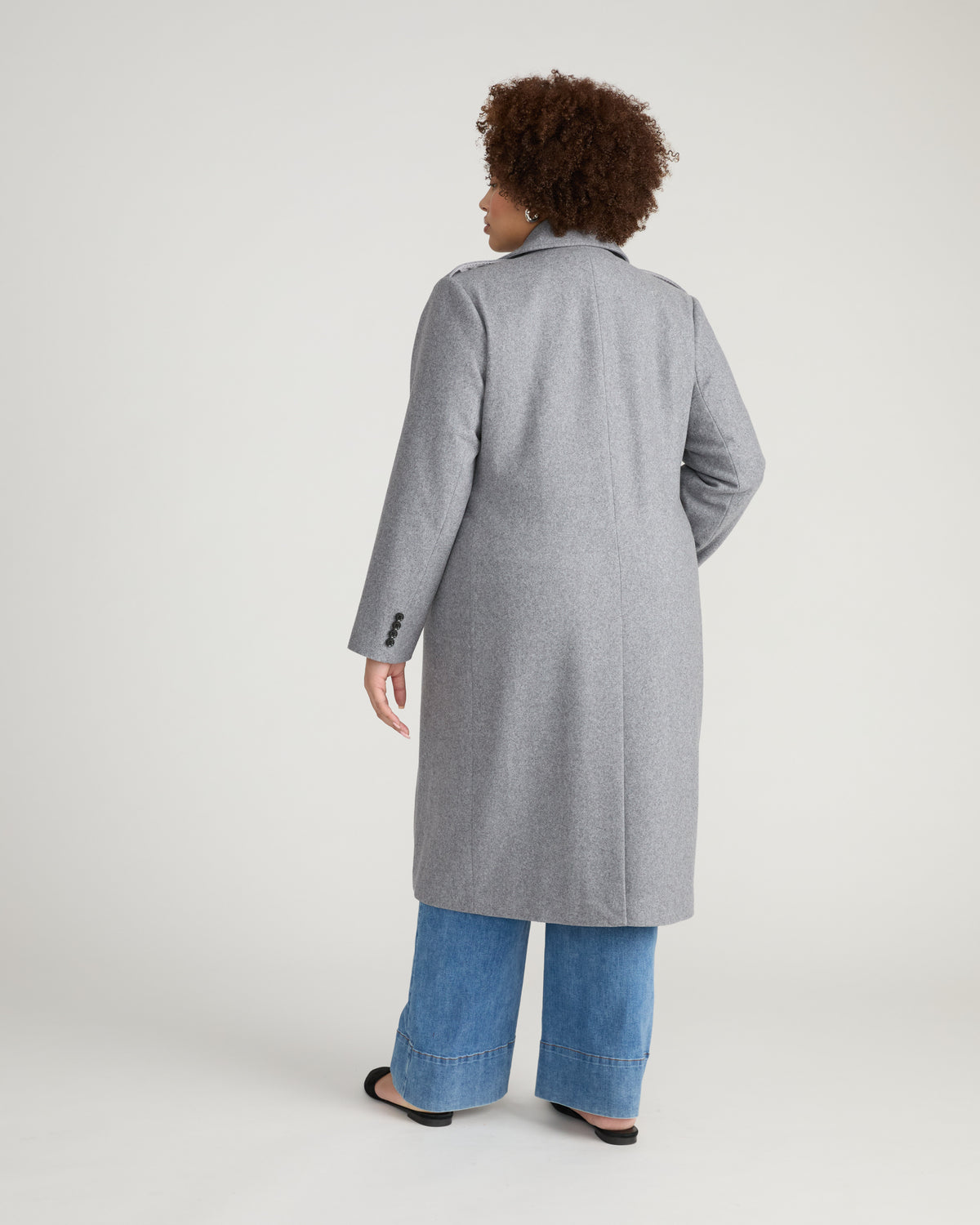 Callaghan Wool Blend Coat - Barcarolle Gray