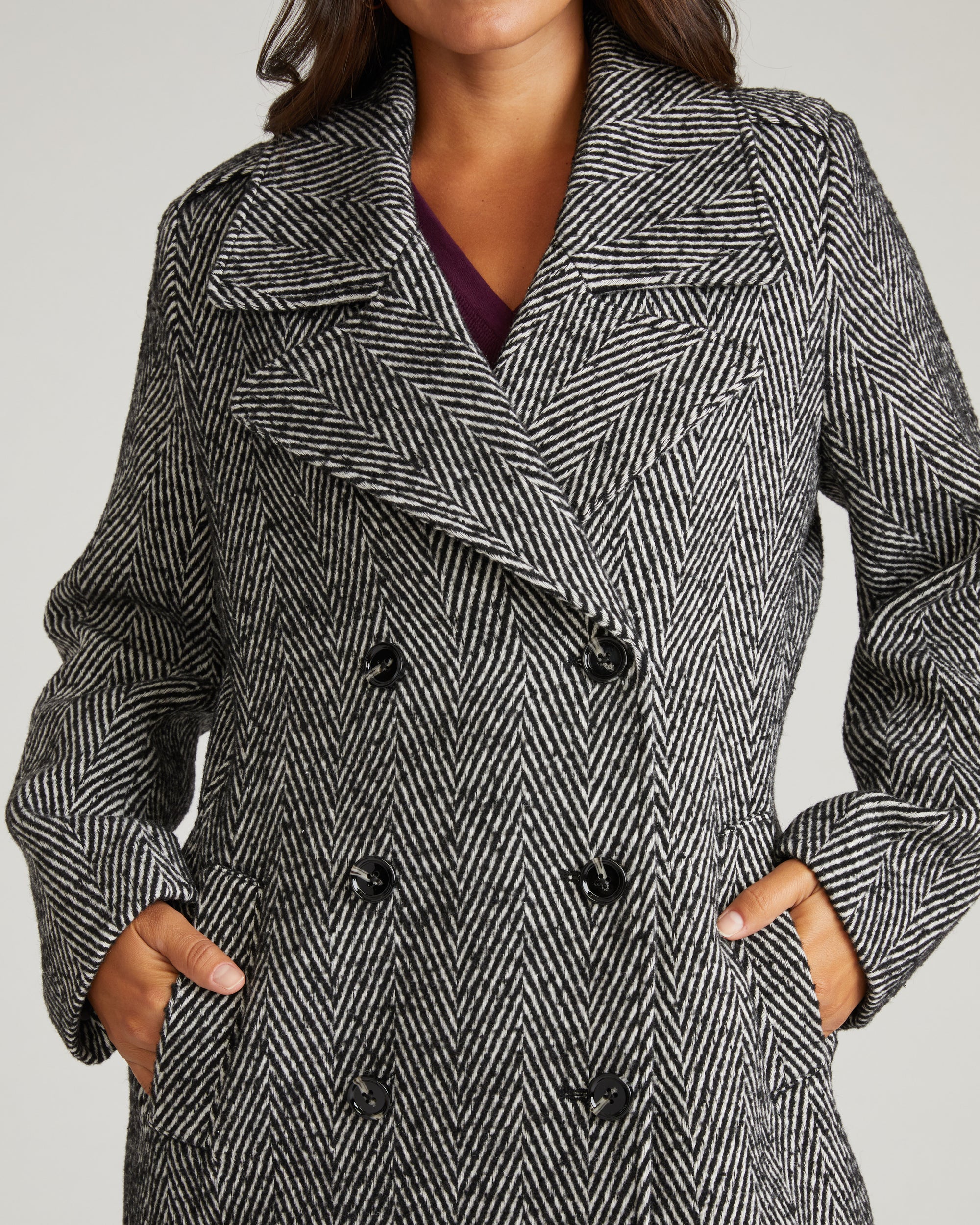 Callaghan Wool Coat - Herringbone