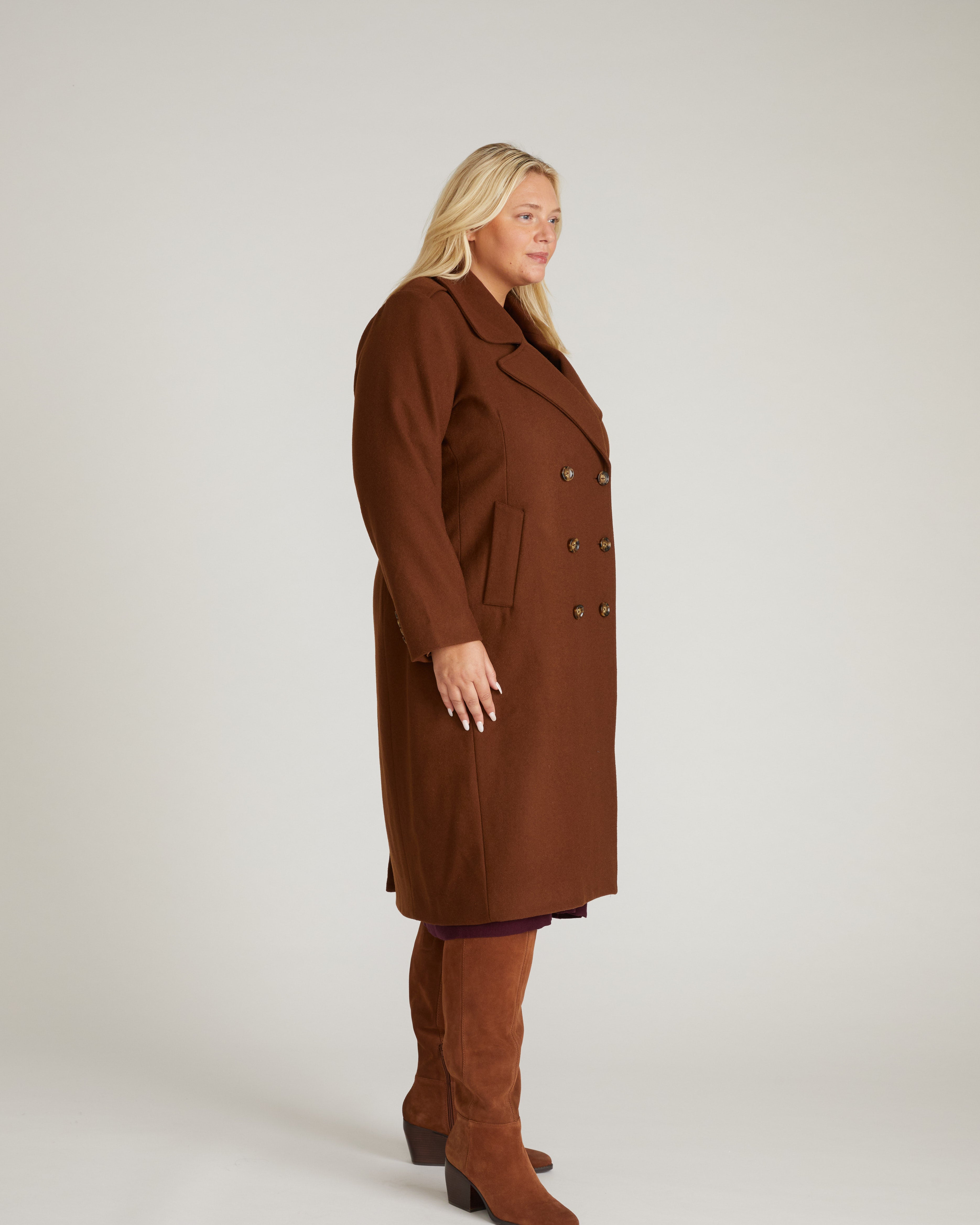Callaghan Wool Coat - Grizzly – Universal Standard
