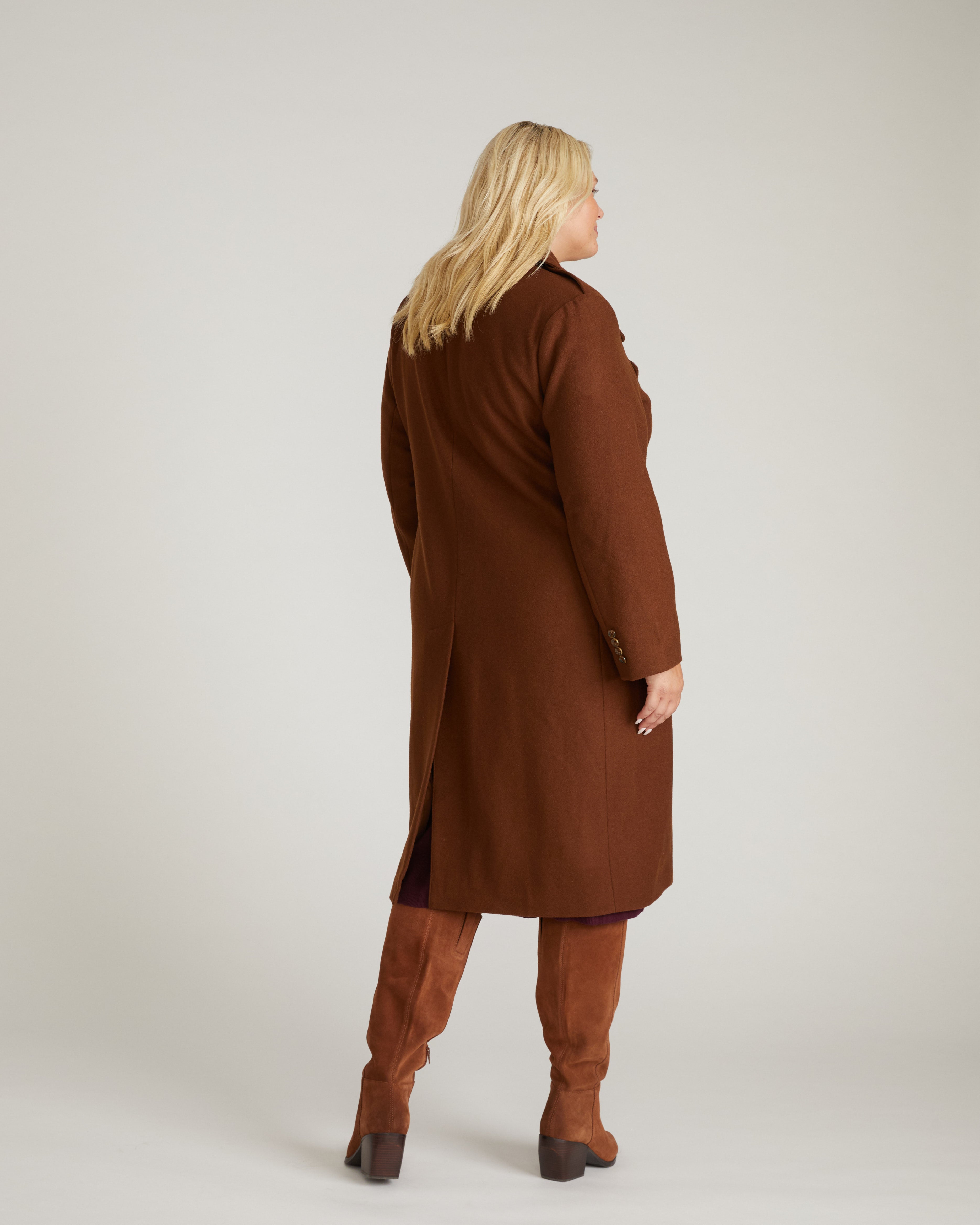 Callaghan Wool Coat - Grizzly – Universal Standard