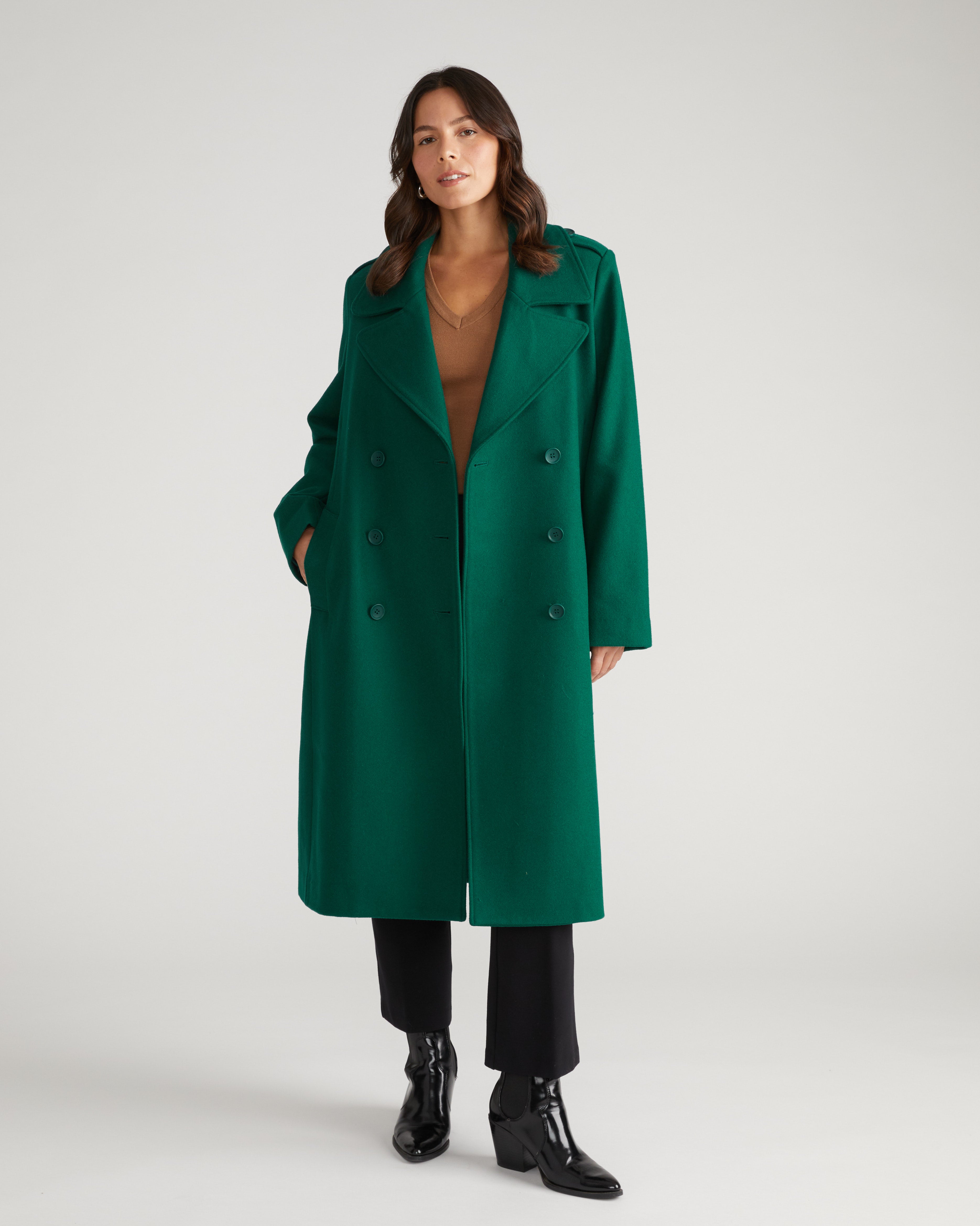 Callaghan Wool Coat - Aventurine – Universal Standard