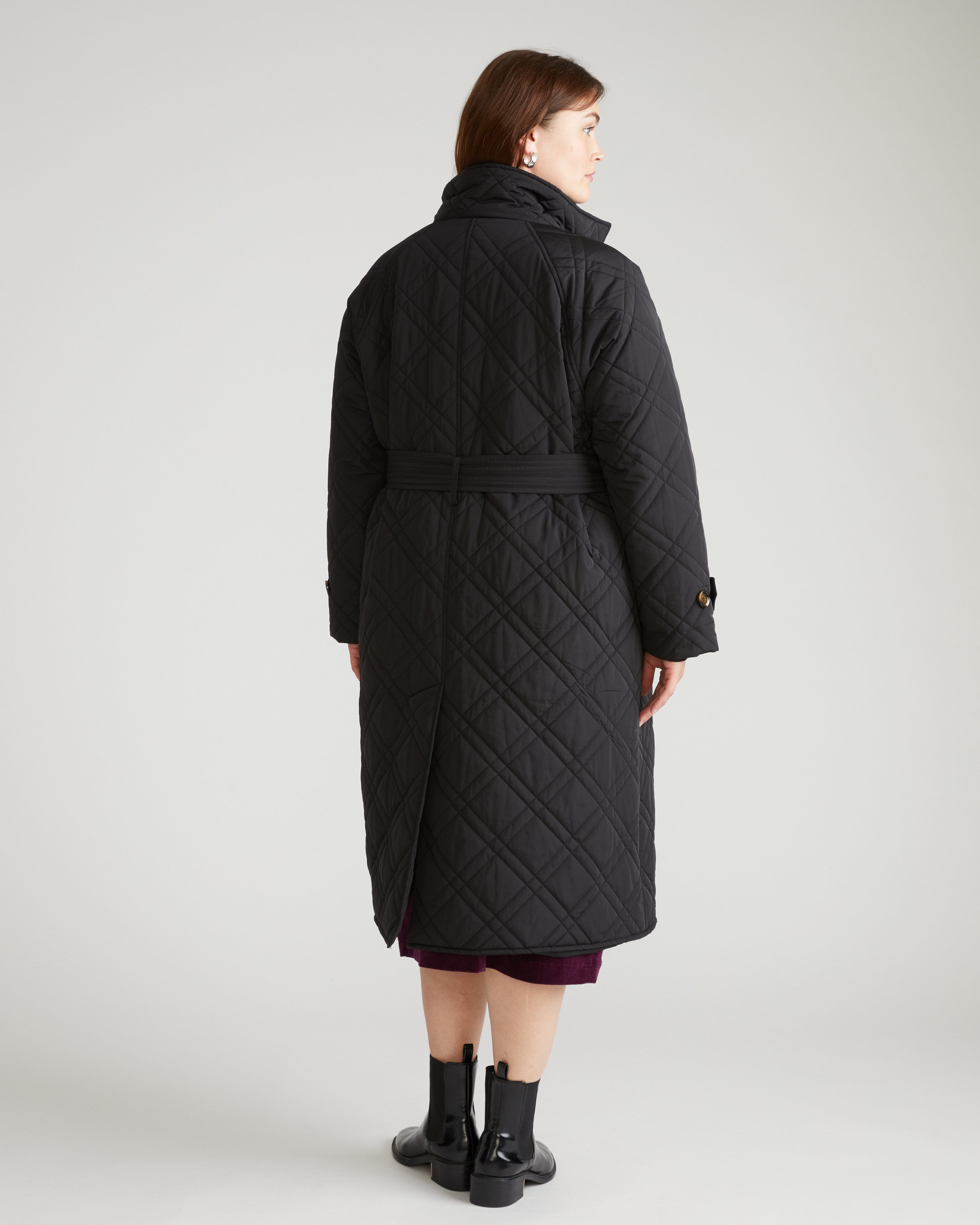 Nehra Quilted Coat - Black – Universal Standard