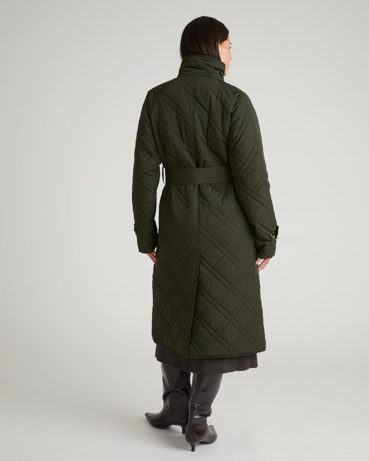 Nehra Quilted Coat - Winter Willow | Plus Size & Straight Size Women's Fashion | Universal Standard