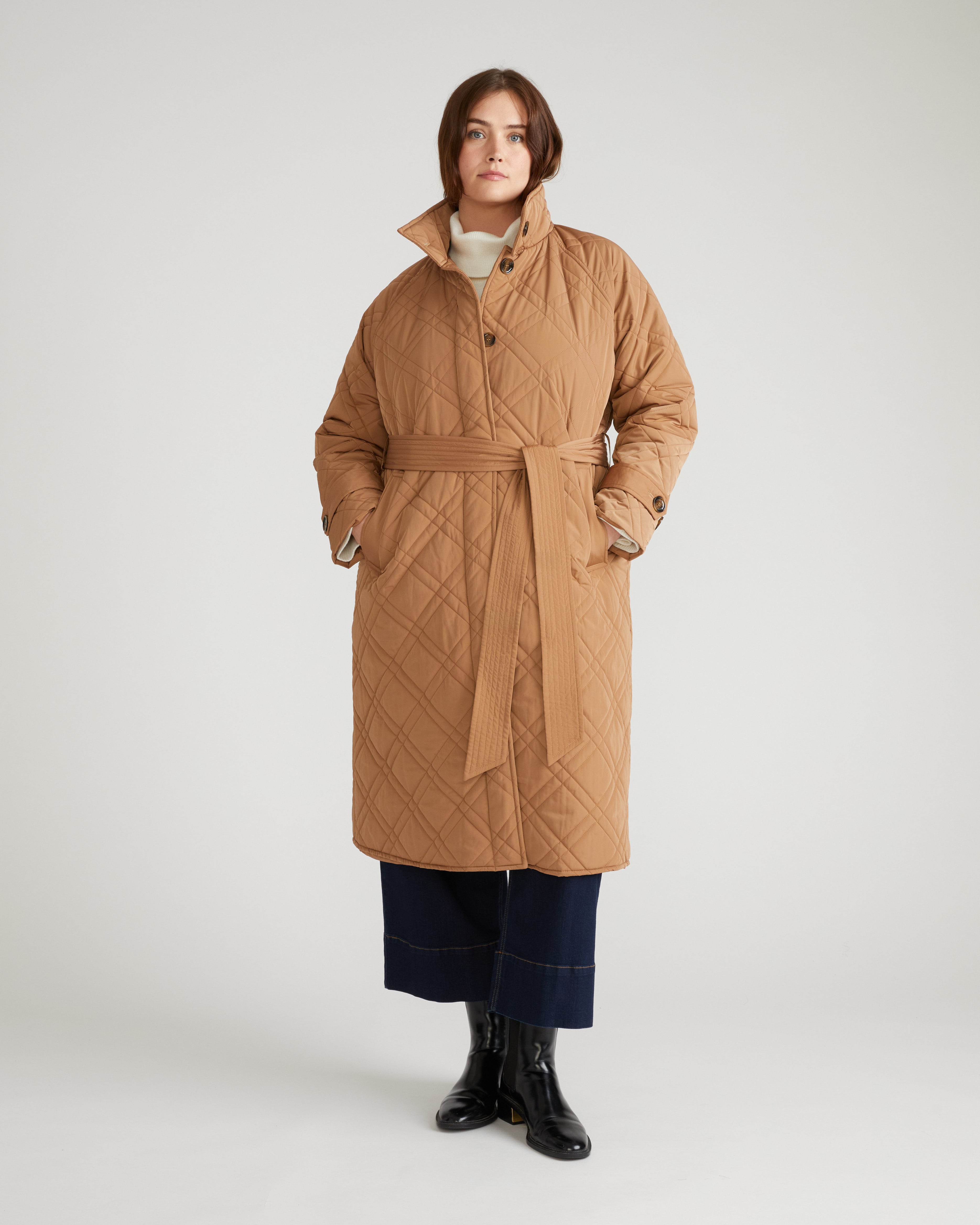 Nehra Quilted Coat - Classic Camel – Universal Standard