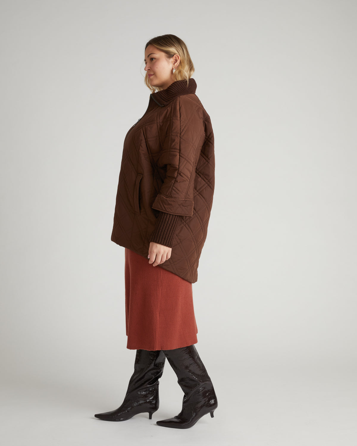 Arcadia Puffer Coat - Coffee | Plus Size & Straight Size Women's Fashion | Universal Standard