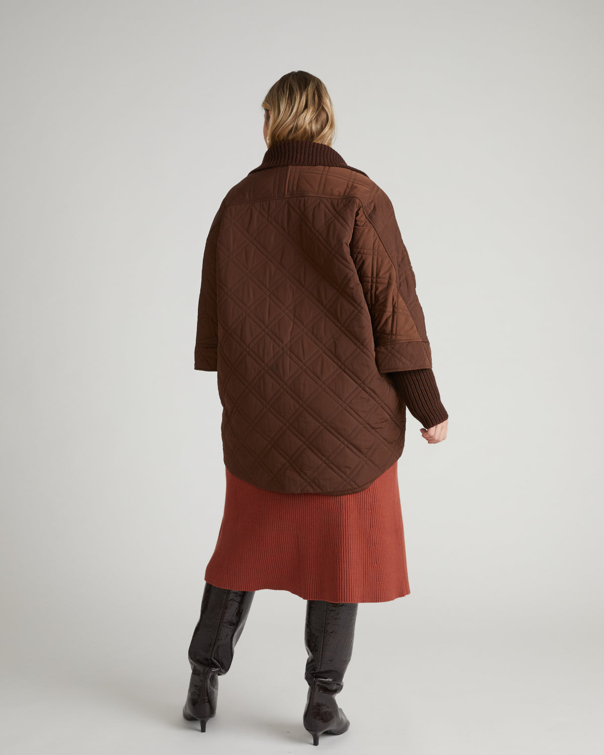 Arcadia Puffer Coat - Coffee | Plus Size & Straight Size Women's Fashion | Universal Standard
