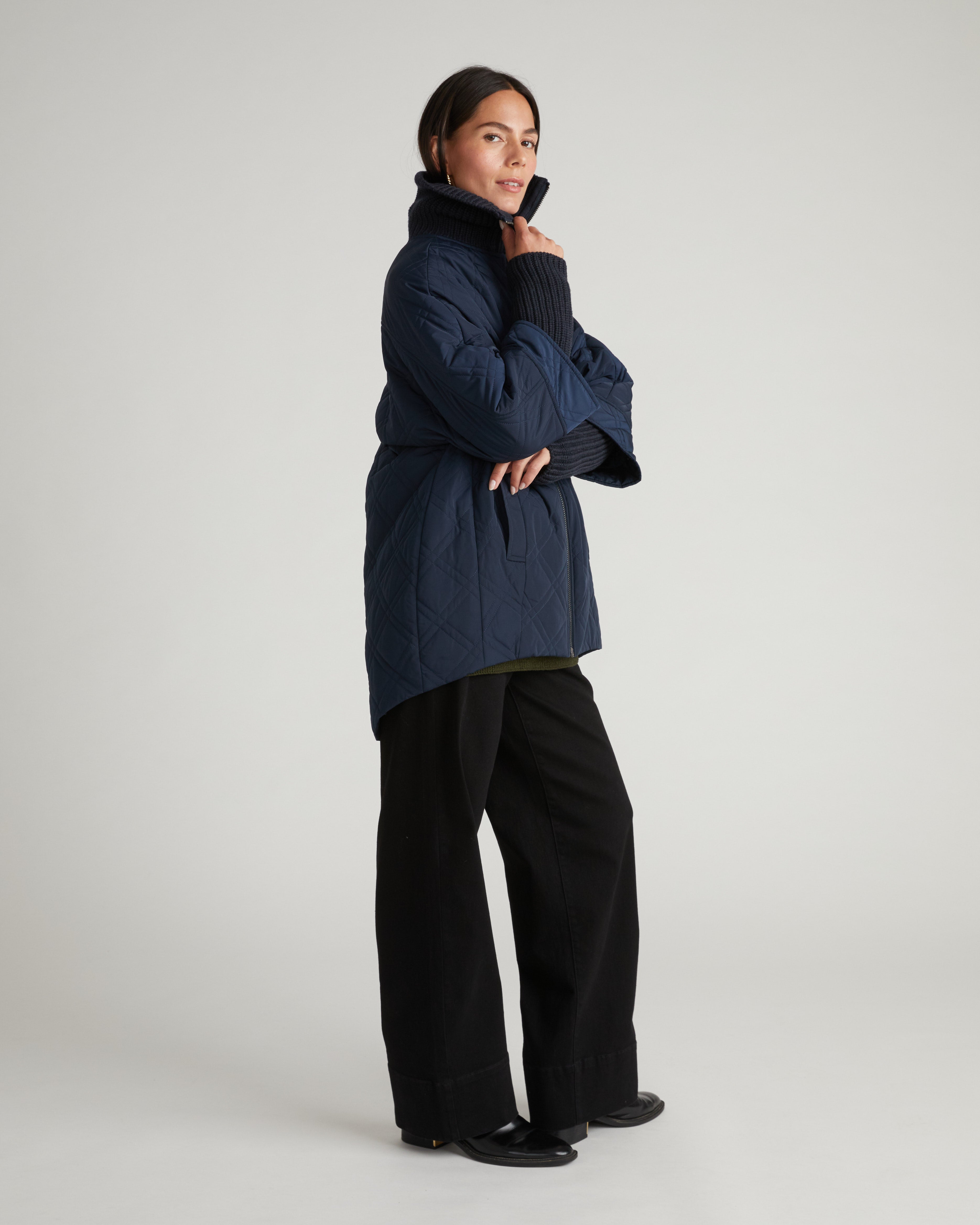 Arcadia Puffer Coat - Navy – Universal Standard