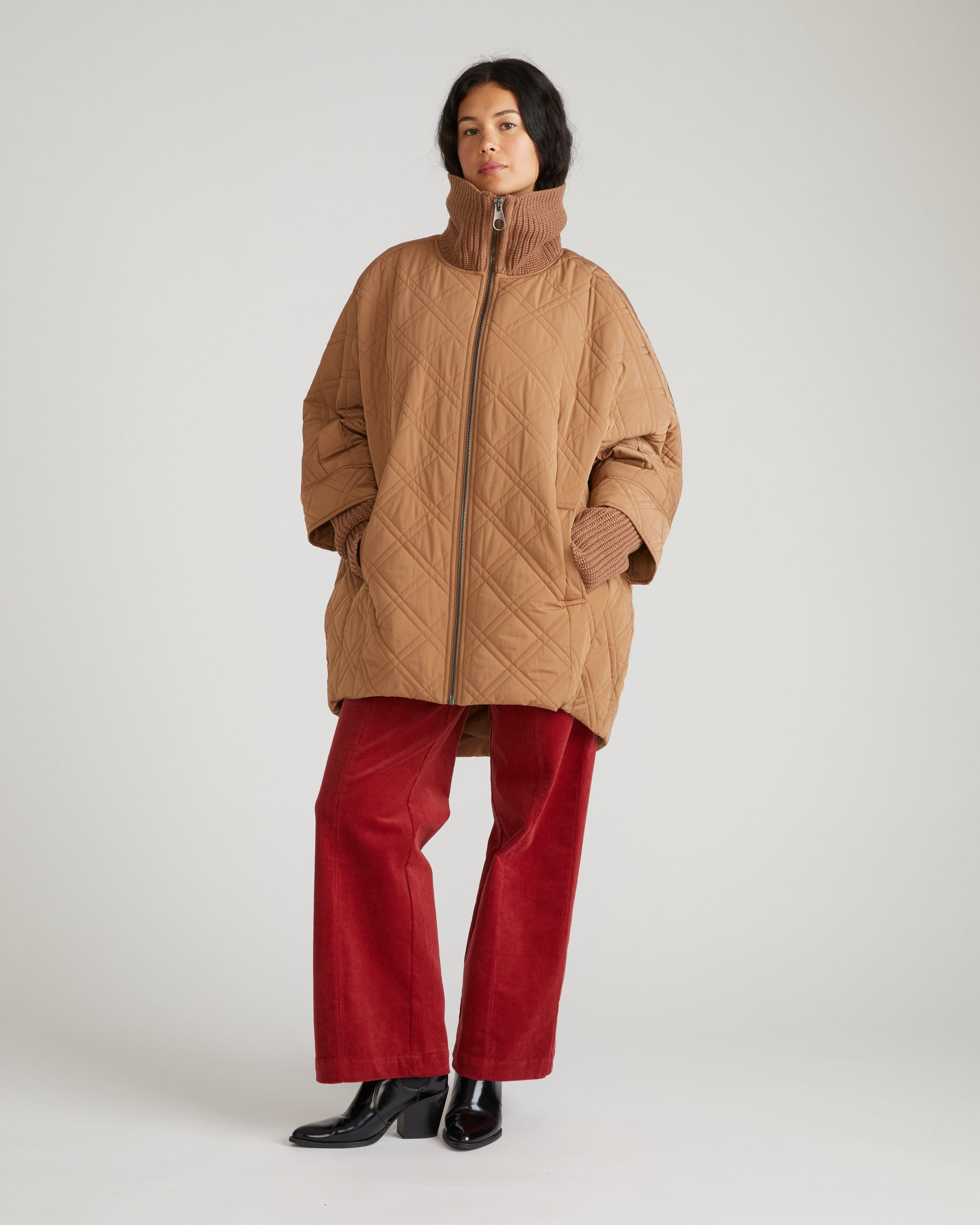 Arcadia Puffer Coat - Classic Camel