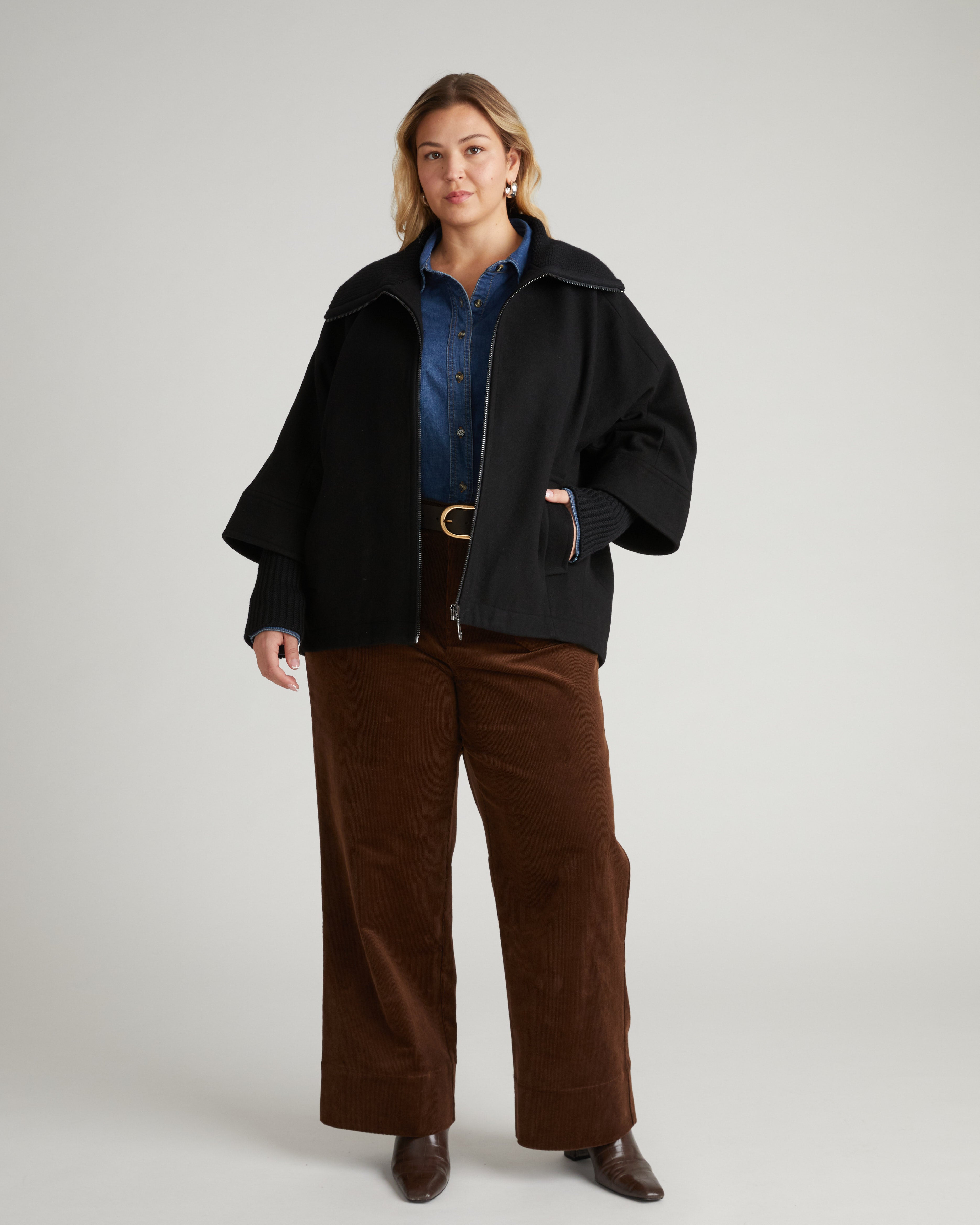 Utopia Wool Blend Coat - Black – Universal Standard
