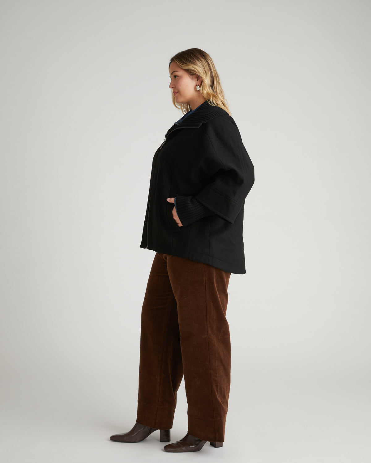 Utopia Wool Blend Coat - Black | Plus Size & Straight Size Women's Fashion | Universal Standard