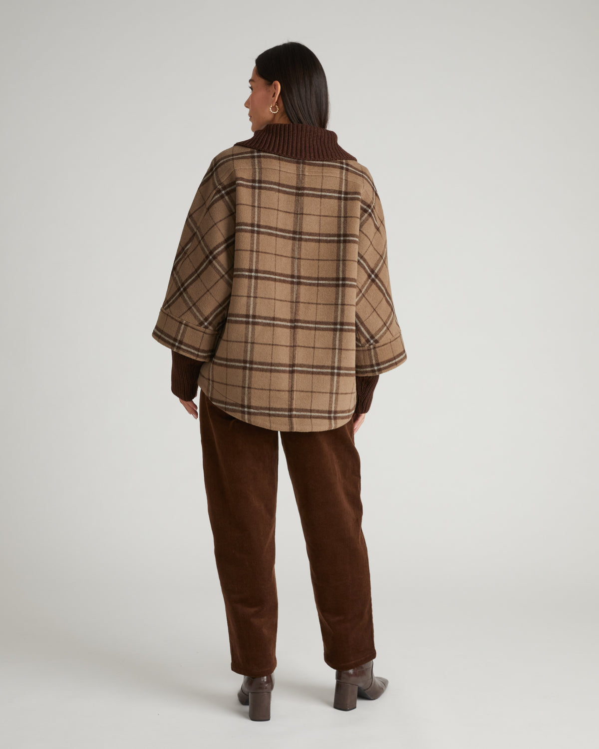 Utopia Wool Blend Coat - Brown Torino Plaid | Plus Size & Straight Size Women's Fashion | Universal Standard
