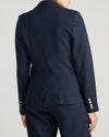 4 Pocket Ponte Blazer - Navy with Gold Buttons