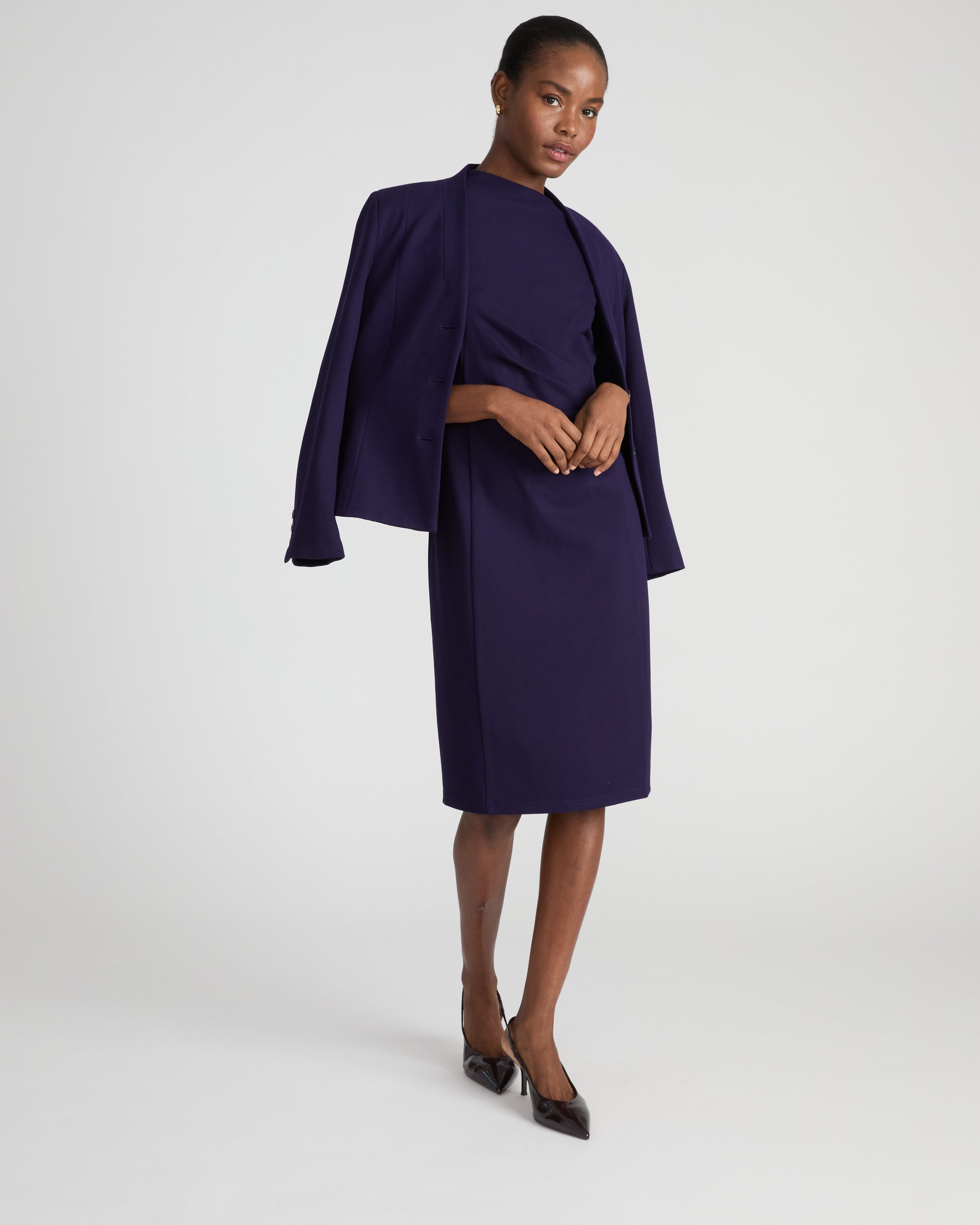 Kenton Peplum Ponte Blazer - Supernova | Plus Size & Straight Size Women's Fashion | Universal Standard