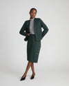 Kenton Peplum Ponte Blazer - Green Gemstone | Plus Size & Straight Size Women's Fashion | Universal Standard