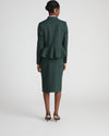 Kenton Peplum Ponte Blazer - Green Gemstone | Plus Size & Straight Size Women's Fashion | Universal Standard