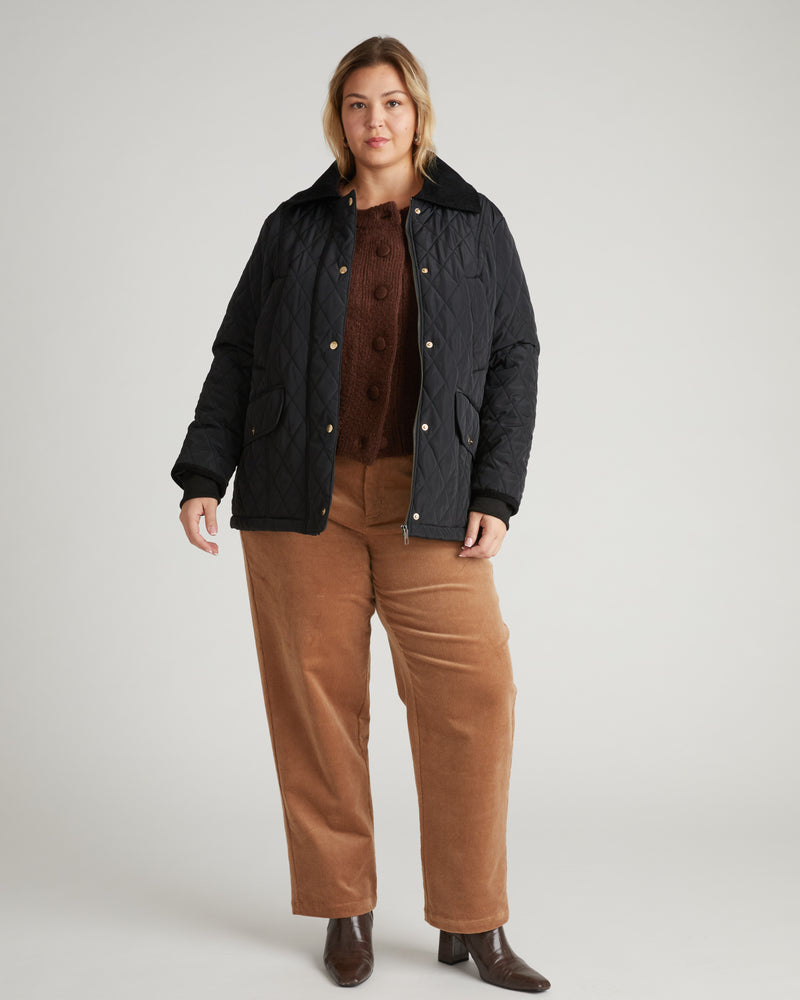Cambridge Quilted Heritage Jacket - Black | Plus Size & Straight Size Women's Fashion | Universal Standard