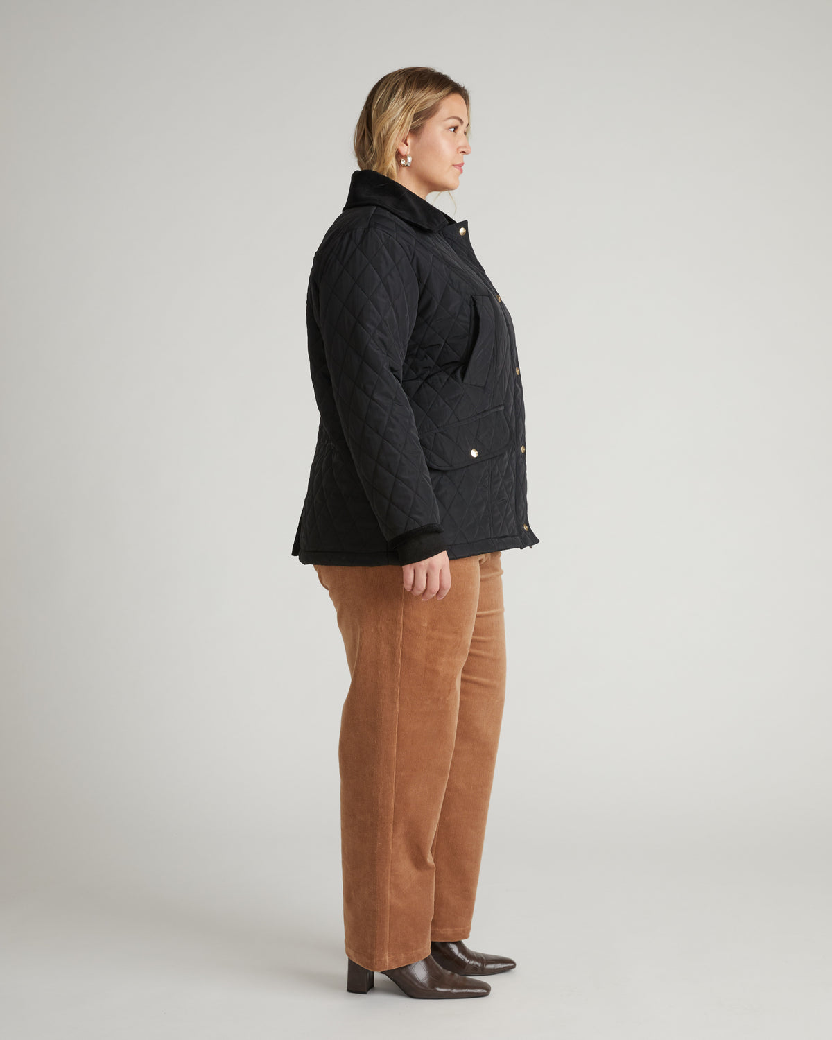 Cambridge Quilted Heritage Jacket - Black | Plus Size & Straight Size Women's Fashion | Universal Standard