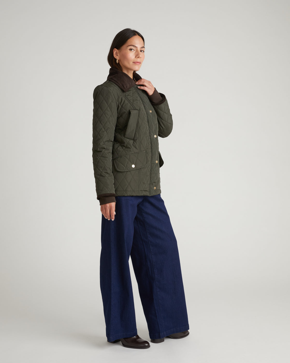 Cambridge Quilted Heritage Jacket - Winter Willow | Plus Size & Straight Size Women's Fashion | Universal Standard