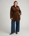 Cortland Stretch Corduroy Trench Coat - Coffee | Plus Size & Straight Size Women's Fashion | Universal Standard