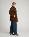 Cortland Stretch Corduroy Trench Coat - Coffee | Plus Size & Straight Size Women's Fashion | Universal Standard