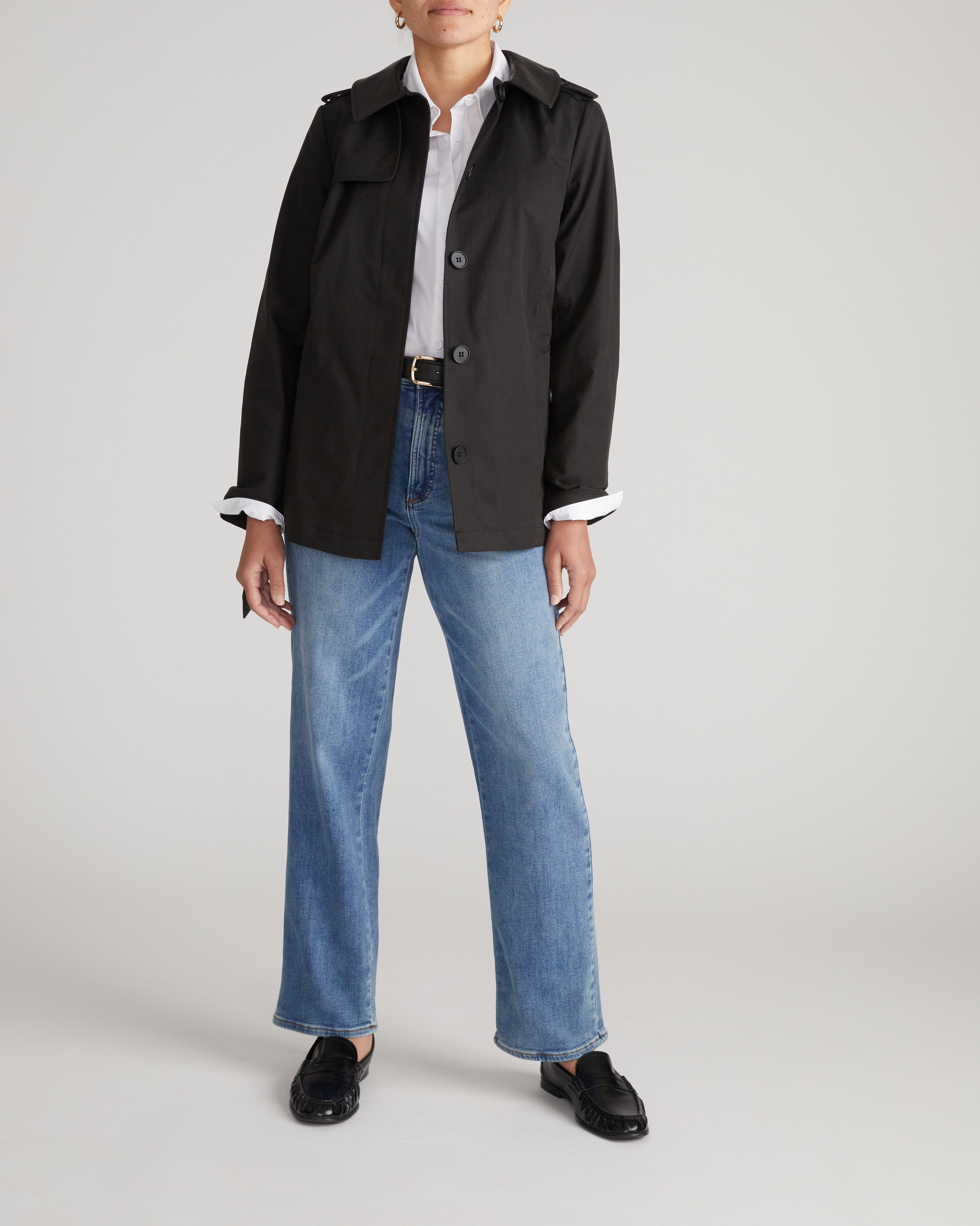 Freya Trench Coat - Black – Universal Standard