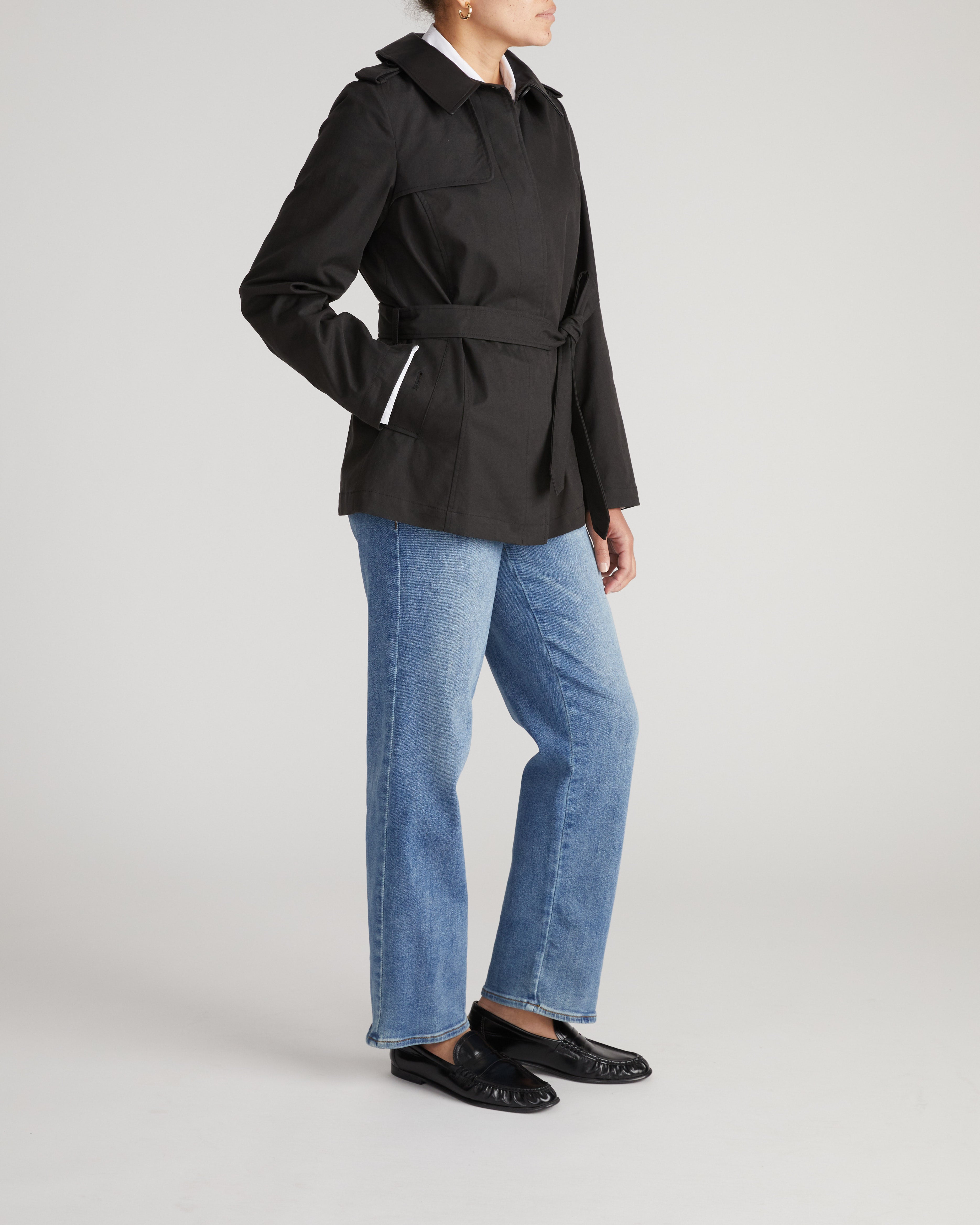 Freya Trench Coat - Black – Universal Standard