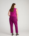 Long Cigarette Ponte Pants - Plum Caspia | Plus Size & Straight Size Women's Fashion | Universal Standard