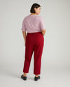 Cigarette Ponte Pants - Garnet