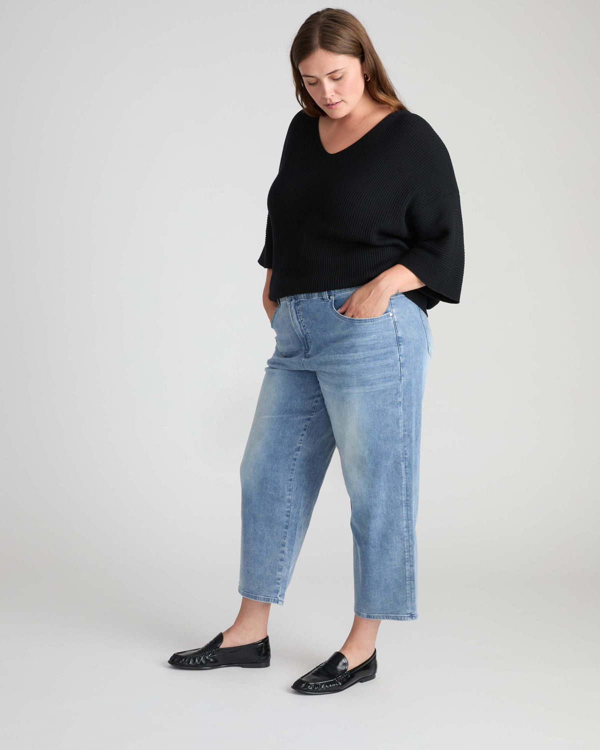 Bae Boyfriend Crop Jeans - Light Blue