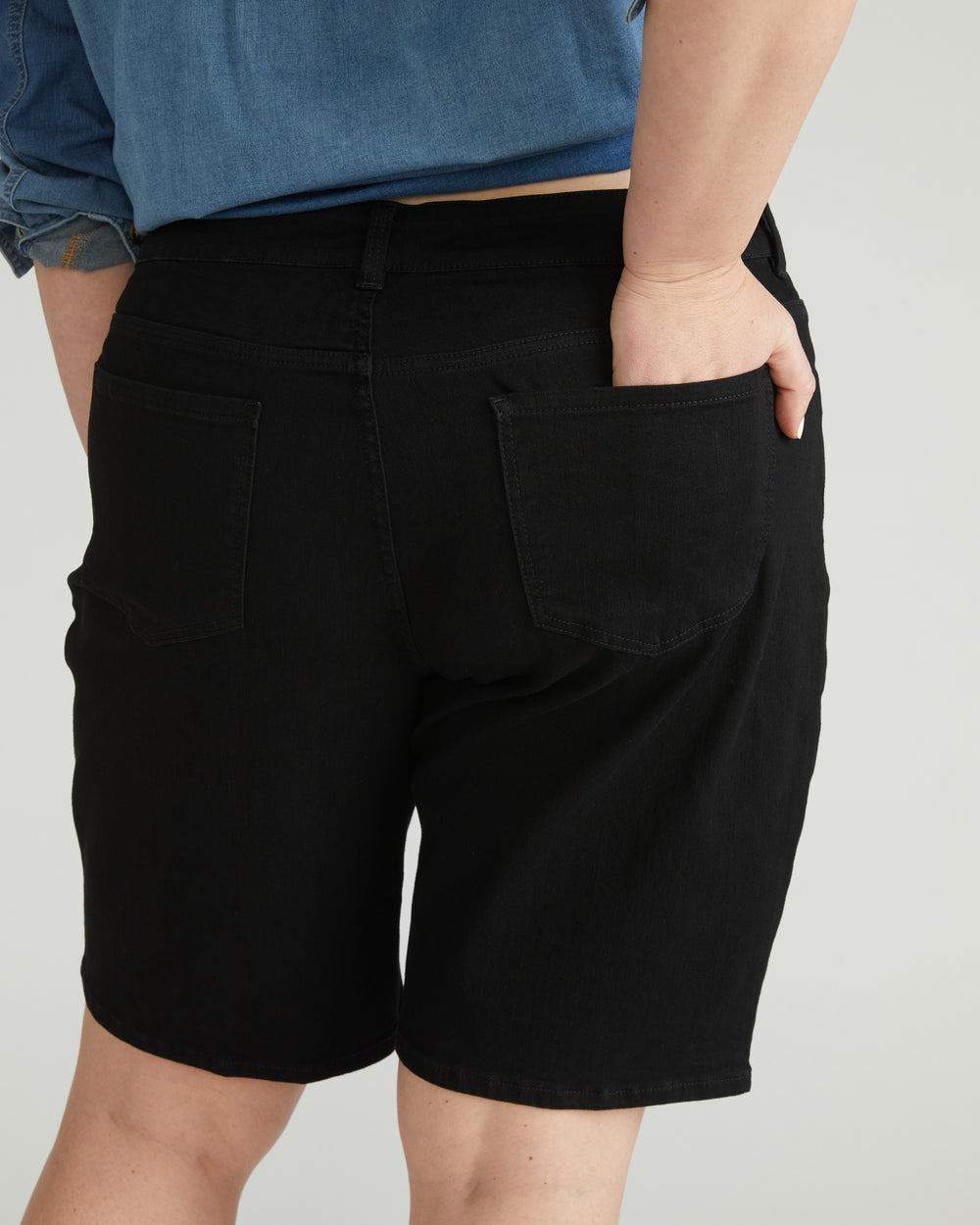 Bae Denim Shorts - Jet Black