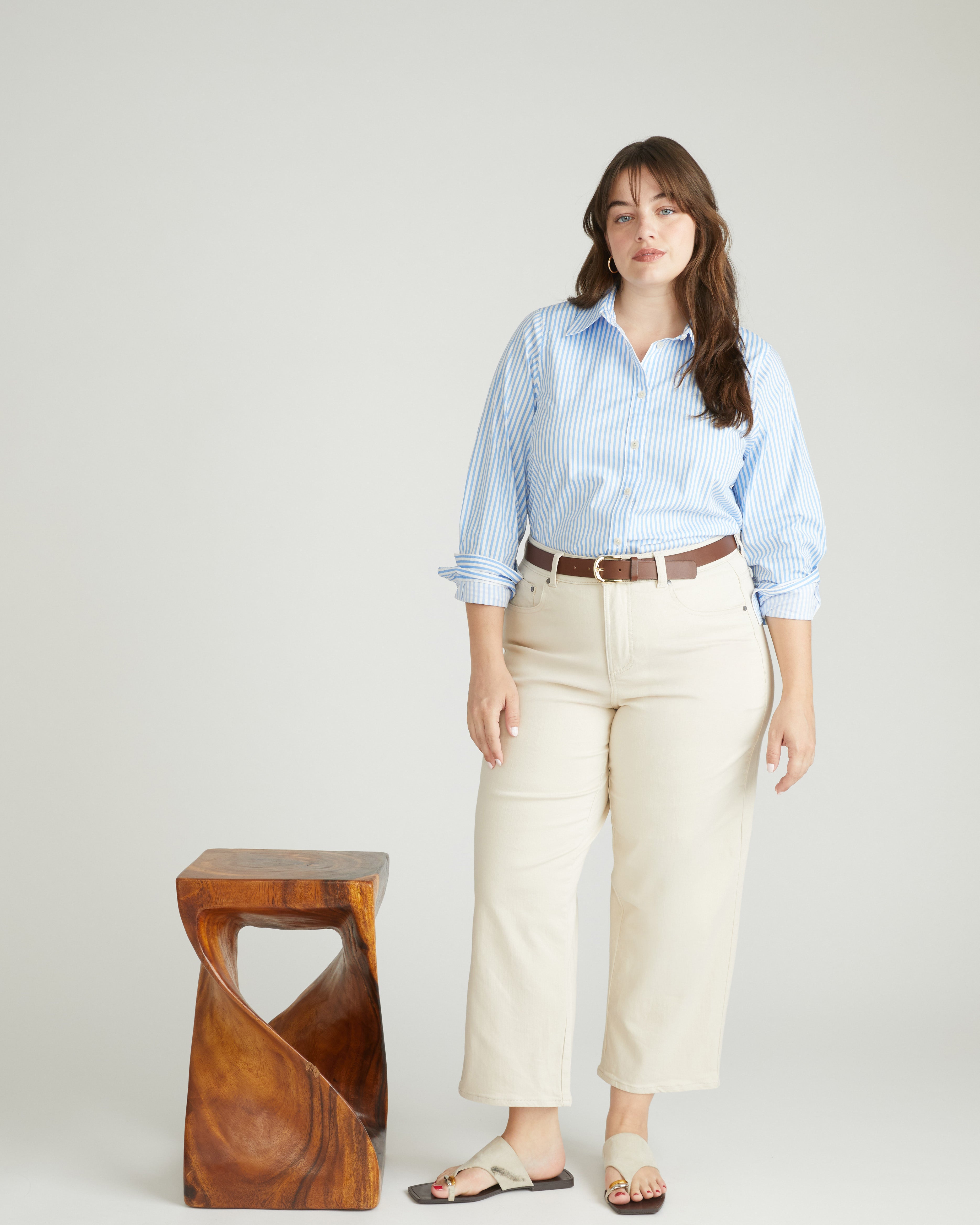 Bae Boyfriend Crop Jeans - Ecru