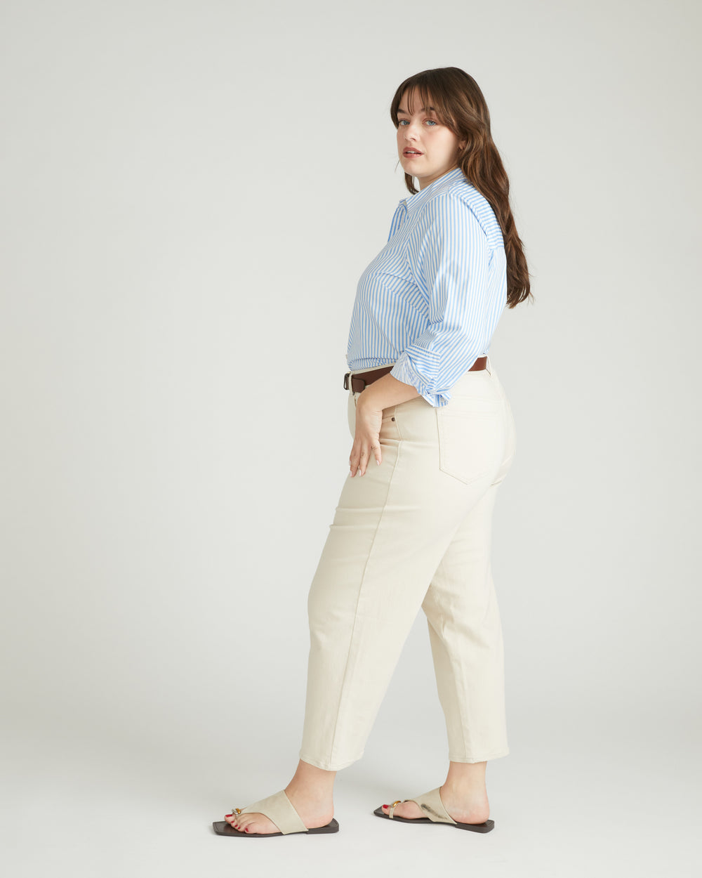 Bae Boyfriend Crop Jeans - Ecru