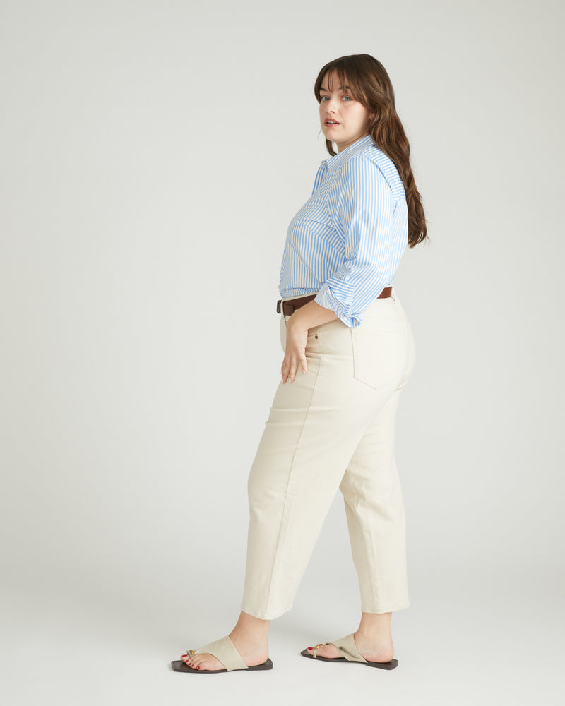 Bae Boyfriend Crop Jeans - Ecru