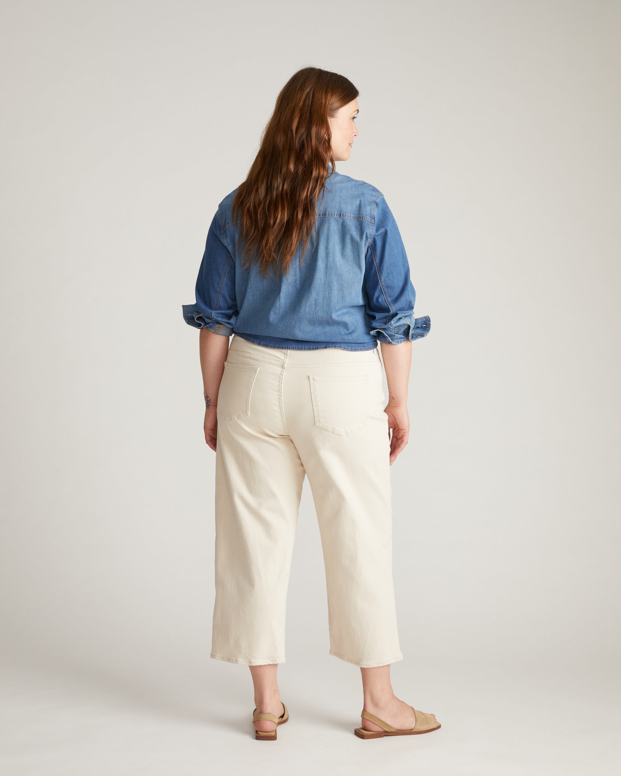Bae Boyfriend Crop Jeans - Ecru