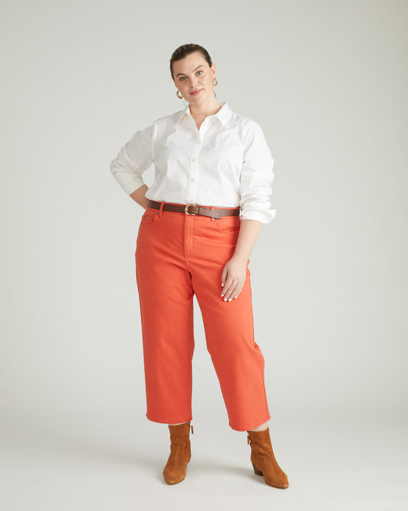 Bae Boyfriend Crop Jeans - Coral Reef