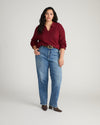 Donna High Rise Curve Straight Leg Jeans 32 Inch - Calabasas Blue