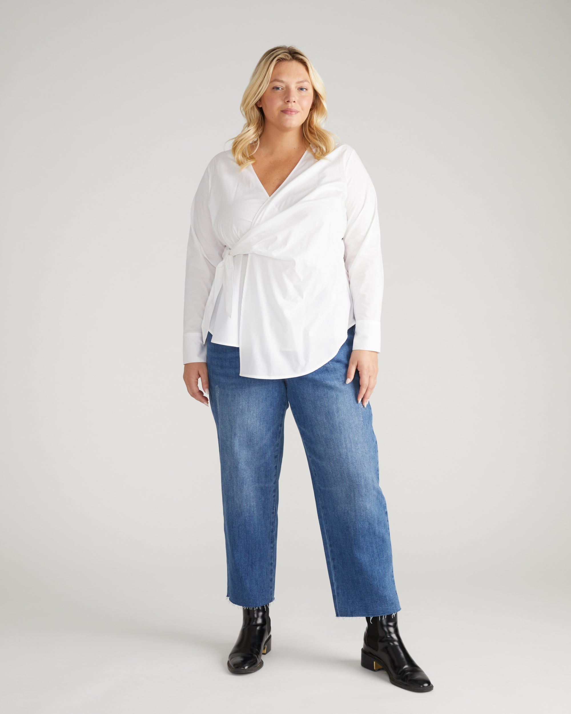 Etta High Rise Straight Leg Jeans 28 Inch - Camden Blue